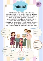 Vista previa - Unidades / Secuencias / Situaciones de Aprendizaje - A1.2 Familia - página 1