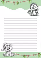 Vorschau - Anderer Materialtyp - Briefpapier Weihnachten | Niedliche Weihnachtstiere | Klasse 2–4 - Seite 2