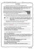 Vorschau - Arbeitsblätter - Faire Mode Arbeitsblatt - Seite 1