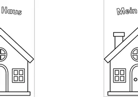Vorschau - Arbeitsblätter - Mein Haus Faltbuch - zwei Varianten - Seite 2