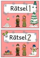Vorschau - Stationenlernen - Escape Room - Deutsch (Winter - Klasse 1) - Seite 2