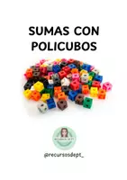 Vista previa - Hojas de trabajo - SUMAS CON POLICUBOS - Portada