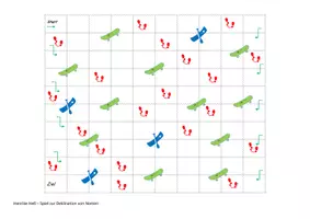 Vorschau - Spiele - Grammatikspiel zur Deklination (Kausus, Genus, Numerus) - Deckblatt