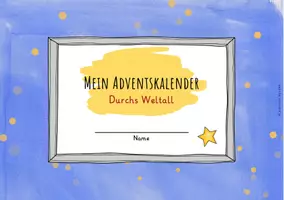 Vorschau - Stationenlernen - Adventskalender - Durchs Weltall - Seite 1