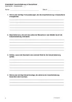 Vorschau - Arbeitsblätter - Die Industrialisierung in Deutschland- Arbeitsblätter zur Industrialisierung - Seite 1