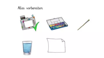 Vorschau - Mal- und Bastelvorlagen - Kunststunde Winterbild - die drei Spatzen + Geschenkidee - Seite 2
