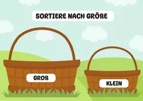 Vorschau - Fördermaterial/Inklusion - Sortierspiel „Nach Größe sortieren“, Größenvergleich, frühe Mathematik, Wahrnehmung & Feinmotorik, Lernmaterial für Kita & Vorschule - Seite 1