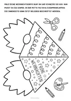 Vorschau - Arbeitsblätter - Großes Bastelpaket für die Weihnachtszeit - Kunst Materialpaket im Winter - Seite 2