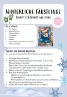 Vorschau - Mal- und Bastelvorlagen - winterliche Fäustlinge Patchwork - Seite 1