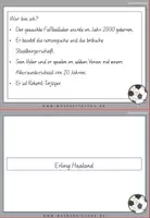 Vorschau - Fördermaterial/Inklusion - Schreibschrift: Haaland Fußball Spezial: Fehlerteufel Lesekarten Doppelkonsonanten - Seite 3