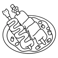 Aperçu - Jeux - Asian food coloring pages| fun coloring activity for kids, adults, teachers, students - Page 2