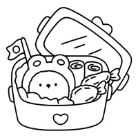 Aperçu - Jeux - Asian food coloring pages| fun coloring activity for kids, adults, teachers, students - Page 3
