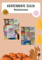 Vorschau - Mal- und Bastelvorlagen - kunterbunte Eulen - Deckblatt