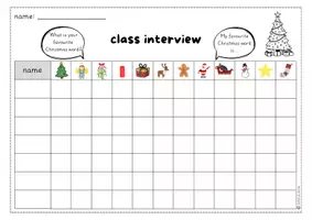 Vorschau - Arbeitsblätter - Class interview: Christmas (What is your favorite Christmas word?) - Seite 2