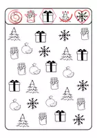 Vorschau - Arbeitsblätter - Arbeitsblatt Grundformen Samichlaus (Wahrnehmung & Feinmotorik) - Seite 1