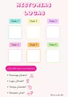 Vista previa - Juegos / Gamificación - ESCRITURA CREATIVA - PLANTILLA PARA ESCRIBIR HISTORIAS - Portada