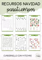 Vista previa - Hojas de trabajo - Packs cuadernillos Navidad - página 1