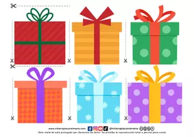 Vista previa - Hojas de trabajo - Qué tienen los regalos y esferas de Navidad PDF - página 3
