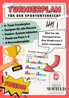 Vorschau - Spiele - Turnierplan - Sportunterricht - Fußball - Handball - Basketball - Völkerball - Deckblatt