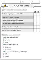 Vorschau - Arbeitsblätter - The Northern Lights Englisch Arbeitsblatt Lesetext mit Richtig Falsch Multiple Choice und Offenen Fragen Textverständnis - Seite 2