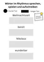 Vorschau - Arbeitsblätter - Weihnachtlicher Sprechgesang mit Rhythmusübung - Seite 3