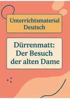 Vorschau - Stundenentwürfe - Unterrichtsbesuch zu Dürrenmatts "Besuch der alten Dame" - Frau Ills Abwendung von ihrem Mann - Deckblatt