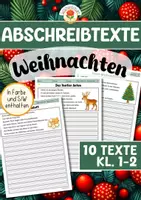 Vorschau - Arbeitsblätter - Abschreibtexte - Weihnachten (Klasse 1-2) - Deckblatt