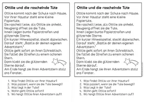 Vorschau - Arbeitsblätter - 3 Adventgeschichten für Hefteinträge - Kleine Überraschungen | Leseverständnis Klasse 1 + 2 - Seite 3