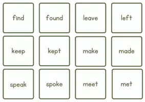 Vorschau - Spiele - *Finde zwei* regular_irregular verbs - Deckblatt
