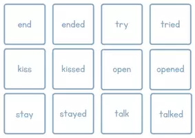 Vorschau - Spiele - *Finde zwei* regular verbs Englisch - Deckblatt