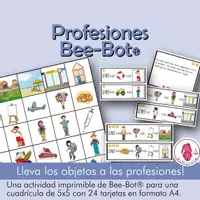 Vista previa - Juegos / Gamificación - Actividad de alfombra Bee-Bot® PROFESIONES: Lleva los objetos a la profesión con el Bee-Bot® - Portada