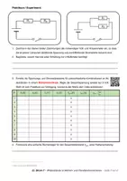 Vorschau - Unterrichtsreihen - Stromkreise 7 - Widerstände in Reihen / Parallel (PDF, DOCX, Musterlösung) - Seite 1