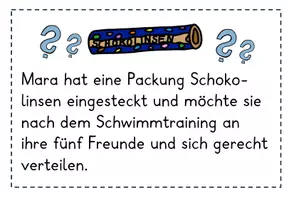 Vorschau - Arbeitsblätter - Teilen mit Rest: Einführung in Klasse 3 und Übung - Seite 1