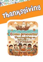 Vista previa - Tarjetas / Manipulativos - Thanksgiving - Portada