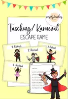 Vorschau - Arbeitsblätter - Karneval/Fasching - Materialpaket (Escape Room, Lerntheke, Bildkarten,...) - Seite 1