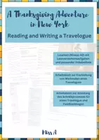 Vorschau - Arbeitsblätter - Reading and Writing a Travelogue: A Thanksgiving Adventure in New York - Deckblatt