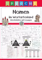Vorschau - Arbeitsblätter - Nomen im Wortartenland - ABs mit Lösung - Deckblatt
