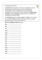 Vorschau - Arbeitsblätter - Englisch Wiederholung Simple Past Aufgaben Lösung - Seite 1