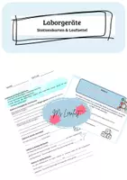 Vorschau - Arbeitsblätter - Laborgeräte experimentell kennenlernen - Deckblatt