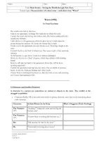 Vorschau - Arbeitsblätter - Characteristics of a short story - Short Story "Water" - Seite 1