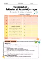 Vorschau - Arbeitsblätter - Stationsarbeit: Krankheiten durch Bakterien - Seite 2