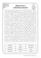 Vista previa - Hojas de trabajo - Christmas in Devon - WORD SEARCHES - página 1