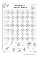 Vista previa - Hojas de trabajo - Christmas in Devon - WORD SEARCHES - página 3