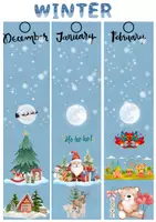 Προεπισκόπηση - Άλλος τύπος υλικού - The Four Seasons Bookmarks full pack- οι 4 εποχές - Σελίδα 3