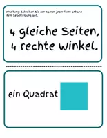 Vorschau - Bildkarten - Vielecke und Vierecke– Lernkarten zum Klassifizieren - Seite 1