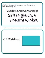 Vorschau - Bildkarten - Vielecke und Vierecke– Lernkarten zum Klassifizieren - Seite 2