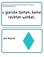 Vorschau - Bildkarten - Vielecke und Vierecke– Lernkarten zum Klassifizieren - Seite 3