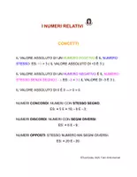 anteprima - Materiale di supporto/inclusione - I NUMERI RELAIVI - POTENZE - RADICI - Pagina 1