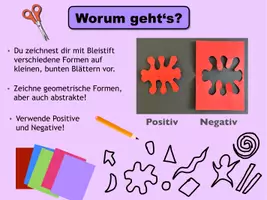 Vorschau - Stundenentwürfe - Kunstprojekt „Cut-Out-Namensbild nach Matisse“ – Schritt-für-Schritt-Anleitung - Seite 3