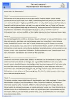 Vorschau - Arbeitsblätter - Sachtexte saisonal – Warum feiern wir Weihnachten? (Differenzierung, Wortlisten) - Seite 1